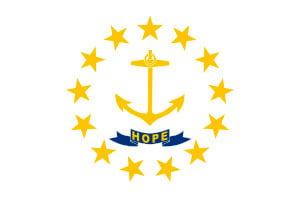 Rhode Island Gambling Laws State Flag Icon