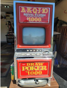 Vintage Video Poker "Pokie" Machine