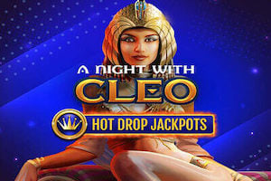 A Night with Cleo Slot Hot Drop Jackpots Logo