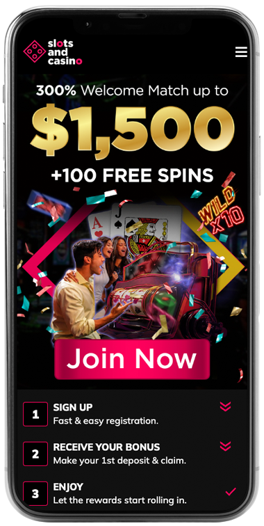 SlotsandCasino Homepage Mobile Screenshot