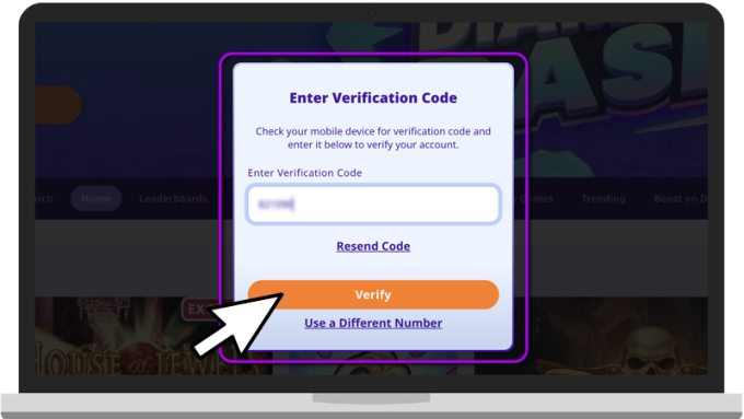 High 5 Casino Account Creation Step Five Image