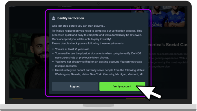 Stake us Casino Step Five Image