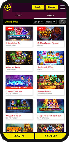 Club Player Casino Games Mobile