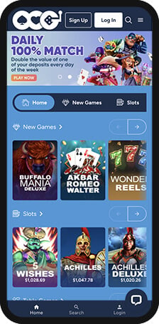 Online Casino Games Homepage Mobile