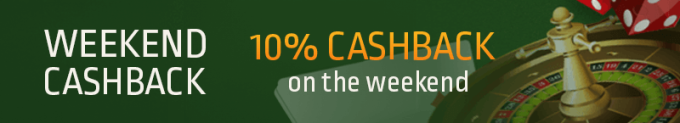 Club World Casinos Weekend Cashback