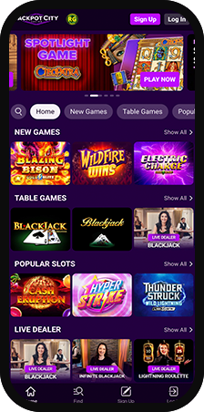 Jackpot City Casino Homepage