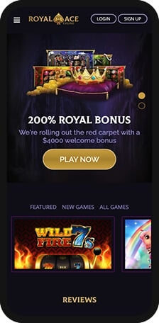 Royal Ace Homepage Mobile