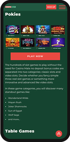 Casino Mate Games Mobile