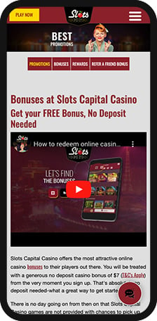 Slots Capital Casino Promotions Mobile