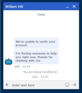 William hill customer support live chat